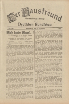 Der Hausfreund : Unterhaltungs-Beilage zur Deutschen Rundschau. 1933, Nr. 282 (8 Dezember)
