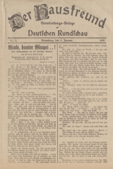 Der Hausfreund : Unterhaltungs-Beilage zur Deutschen Rundschau. 1934, Nr. 3 (5 Januar)