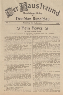 Der Hausfreund : Unterhaltungs-Beilage zur Deutschen Rundschau. 1934, Nr. 6 (10 Januar)