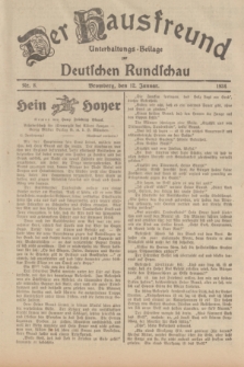 Der Hausfreund : Unterhaltungs-Beilage zur Deutschen Rundschau. 1934, Nr. 8 (12 Januar)