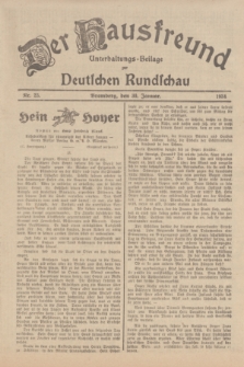 Der Hausfreund : Unterhaltungs-Beilage zur Deutschen Rundschau. 1934, Nr. 23 (30 Januar)