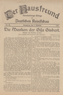 Der Hausfreund : Unterhaltungs-Beilage zur Deutschen Rundschau. 1934, Nr. 29 (7 Februar)