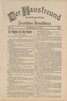 Der Hausfreund : Unterhaltungs-Beilage zur Deutschen Rundschau. 1934, Nr. 51 (4 März)