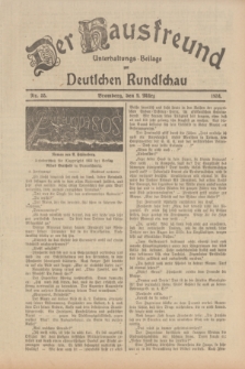 Der Hausfreund : Unterhaltungs-Beilage zur Deutschen Rundschau. 1934, Nr. 55 (9 März)