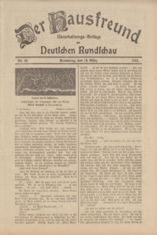 Der Hausfreund : Unterhaltungs-Beilage zur Deutschen Rundschau. 1934, Nr. 56 (10 März)