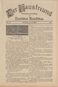Der Hausfreund : Unterhaltungs-Beilage zur Deutschen Rundschau. 1934, Nr. 59 (14 März)