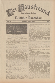 Der Hausfreund : Unterhaltungs-Beilage zur Deutschen Rundschau. 1934, Nr. 60 (15 März)