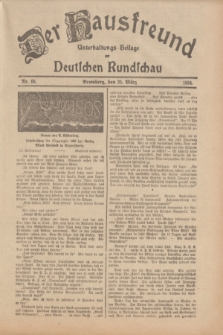 Der Hausfreund : Unterhaltungs-Beilage zur Deutschen Rundschau. 1934, Nr. 69 (25 März)