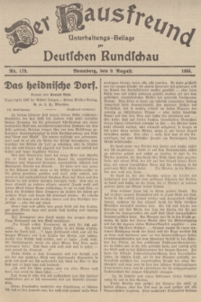 Der Hausfreund : Unterhaltungs-Beilage zur Deutschen Rundschau. 1934, Nr. 179 (9 August)