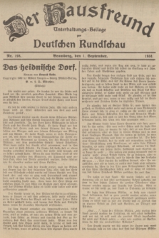 Der Hausfreund : Unterhaltungs-Beilage zur Deutschen Rundschau. 1934, Nr. 198 (1 September)