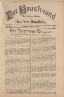 Der Hausfreund : Unterhaltungs-Beilage zur Deutschen Rundschau. 1934, Nr. 235 (14 Oktober)