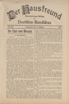 Der Hausfreund : Unterhaltungs-Beilage zur Deutschen Rundschau. 1934, Nr. 238 (18 Oktober)