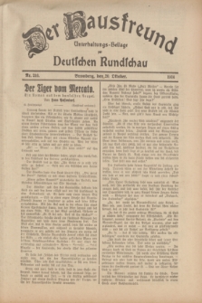 Der Hausfreund : Unterhaltungs-Beilage zur Deutschen Rundschau. 1934, Nr. 240 (20 Oktober)