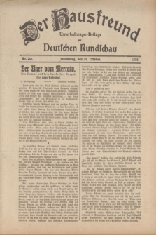 Der Hausfreund : Unterhaltungs-Beilage zur Deutschen Rundschau. 1934, Nr. 243 (24 Oktober)