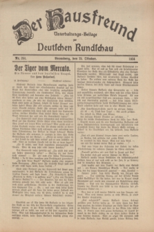 Der Hausfreund : Unterhaltungs-Beilage zur Deutschen Rundschau. 1934, Nr. 244 (25 Oktober)