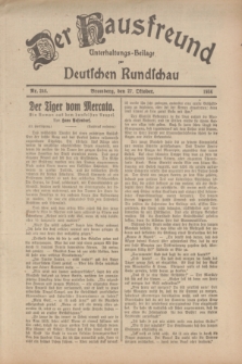 Der Hausfreund : Unterhaltungs-Beilage zur Deutschen Rundschau. 1934, Nr. 246 (27 Oktober)