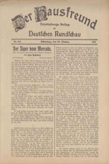 Der Hausfreund : Unterhaltungs-Beilage zur Deutschen Rundschau. 1934, Nr. 248 (30 Oktober)