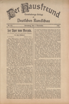 Der Hausfreund : Unterhaltungs-Beilage zur Deutschen Rundschau. 1934, Nr. 252 (4 November)