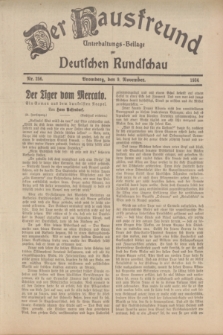 Der Hausfreund : Unterhaltungs-Beilage zur Deutschen Rundschau. 1934, Nr. 256 (9 November)