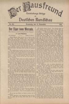 Der Hausfreund : Unterhaltungs-Beilage zur Deutschen Rundschau. 1934, Nr. 260 (14 November)
