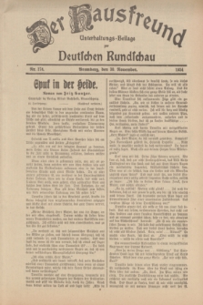 Der Hausfreund : Unterhaltungs-Beilage zur Deutschen Rundschau. 1934, Nr. 274 (30 November)