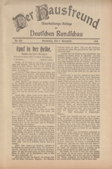 Der Hausfreund : Unterhaltungs-Beilage zur Deutschen Rundschau. 1934, Nr. 276 (2 Dezember)