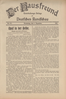 Der Hausfreund : Unterhaltungs-Beilage zur Deutschen Rundschau. 1934, Nr. 277 (4 Dezember)