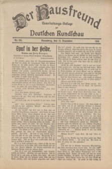 Der Hausfreund : Unterhaltungs-Beilage zur Deutschen Rundschau. 1934, Nr. 285 (14 Dezember)