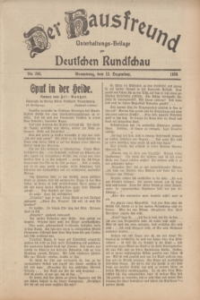 Der Hausfreund : Unterhaltungs-Beilage zur Deutschen Rundschau. 1934, Nr. 286 (15 Dezember)