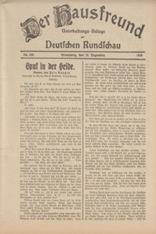 Der Hausfreund : Unterhaltungs-Beilage zur Deutschen Rundschau. 1934, Nr. 288 (18 Dezember)