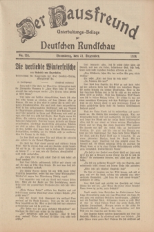 Der Hausfreund : Unterhaltungs-Beilage zur Deutschen Rundschau. 1934, Nr. 291 (21 Dezember)