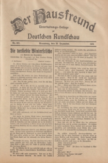 Der Hausfreund : Unterhaltungs-Beilage zur Deutschen Rundschau. 1934, Nr. 297 (30 Dezember)