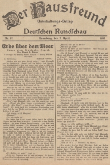Der Hausfreund : Unterhaltungs-Beilage zur Deutschen Rundschau. 1935, Nr. 82 (7 April)