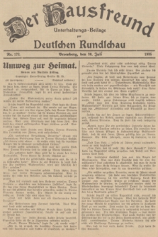 Der Hausfreund : Unterhaltungs-Beilage zur Deutschen Rundschau. 1935, Nr. 172 (30 Juli)