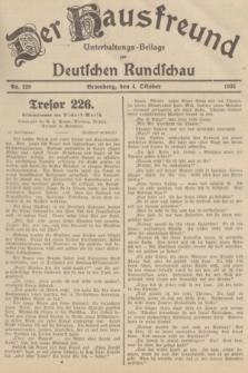 Der Hausfreund : Unterhaltungs-Beilage zur Deutschen Rundschau. 1935, Nr. 228 (4 Oktober)