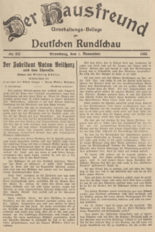 Der Hausfreund : Unterhaltungs-Beilage zur Deutschen Rundschau. 1935, Nr. 252 (1 November)