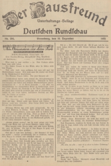 Der Hausfreund : Unterhaltungs-Beilage zur Deutschen Rundschau. 1935, Nr. 284 (10 Dezember)