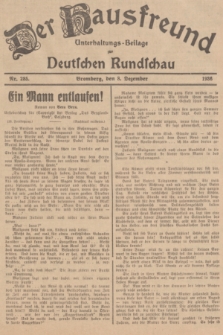 Der Hausfreund : Unterhaltungs-Beilage zur Deutschen Rundschau. 1936, Nr. 285 (8 Dezember)