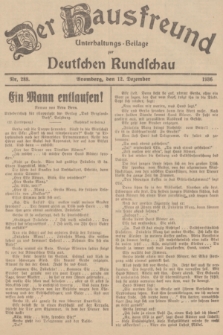 Der Hausfreund : Unterhaltungs-Beilage zur Deutschen Rundschau. 1936, Nr. 288 (12 Dezember)