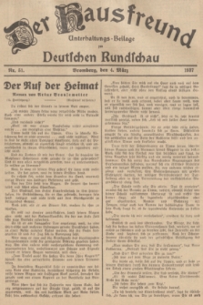 Der Hausfreund : Unterhaltungs-Beilage zur Deutschen Rundschau. 1937, Nr. 51 (4 März)