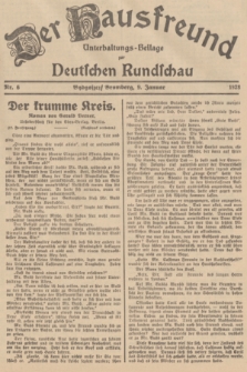 Der Hausfreund : Unterhaltungs-Beilage zur Deutschen Rundschau. 1938, Nr. 6 (9 Januar)