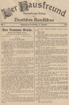 Der Hausfreund : Unterhaltungs-Beilage zur Deutschen Rundschau. 1938, Nr. 8 (12 Januar)