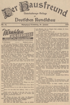 Der Hausfreund : Unterhaltungs-Beilage zur Deutschen Rundschau. 1938, Nr. 24 (30 Januar)
