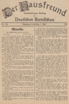 Der Hausfreund : Unterhaltungs-Beilage zur Deutschen Rundschau. 1938, Nr. 129 (9 Juni)