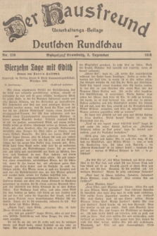 Der Hausfreund : Unterhaltungs-Beilage zur Deutschen Rundschau. 1938, Nr. 276 (3 Dezember)