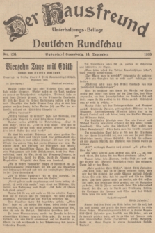 Der Hausfreund : Unterhaltungs-Beilage zur Deutschen Rundschau. 1938, Nr. 284 (14 Dezember)