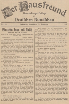 Der Hausfreund : Unterhaltungs-Beilage zur Deutschen Rundschau. 1938, Nr. 293 (24 Dezember)