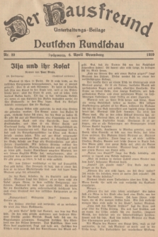 Der Hausfreund : Unterhaltungs-Beilage zur Deutschen Rundschau. 1939, Nr. 80 (6 April)
