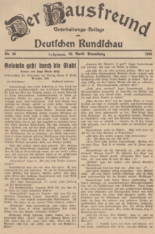 Der Hausfreund : Unterhaltungs-Beilage zur Deutschen Rundschau. 1939, Nr. 98 (29 April)