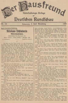 Der Hausfreund : Unterhaltungs-Beilage zur Deutschen Rundschau. 1939, Nr. 124 (2 Juni)